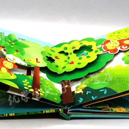 Kids Pop Up 3D Flap Picture English Books Fairy Tales Bedtime Reading Book Enlighten Learning Toys Children Gift Montessori
