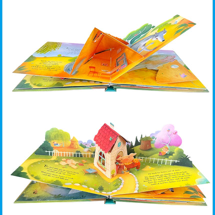Kids Pop Up 3D Flap Picture English Books Fairy Tales Bedtime Reading Book Enlighten Learning Toys Children Gift Montessori