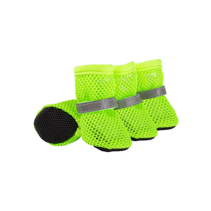 4PCS Summer Dog Shoes Breathable Anti-Slip Wear-Resistant Dog Outdoor Boots for Small Medium Dogs Cats Puppy Pet Accessories