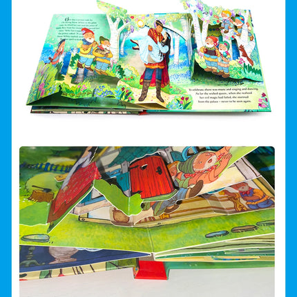 Kids Pop Up 3D Flap Picture English Books Fairy Tales Bedtime Reading Book Enlighten Learning Toys Children Gift Montessori