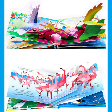 Kids Pop Up 3D Flap Picture English Books Fairy Tales Bedtime Reading Book Enlighten Learning Toys Children Gift Montessori