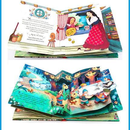 Kids Pop Up 3D Flap Picture English Books Fairy Tales Bedtime Reading Book Enlighten Learning Toys Children Gift Montessori