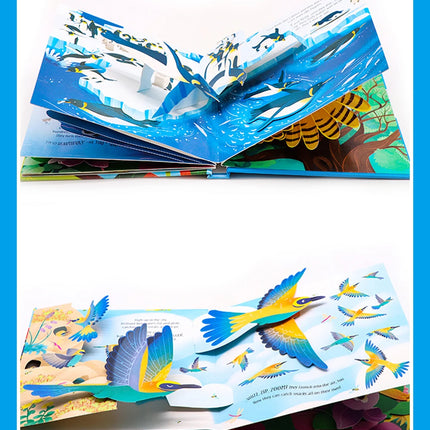 Kids Pop Up 3D Flap Picture English Books Fairy Tales Bedtime Reading Book Enlighten Learning Toys Children Gift Montessori